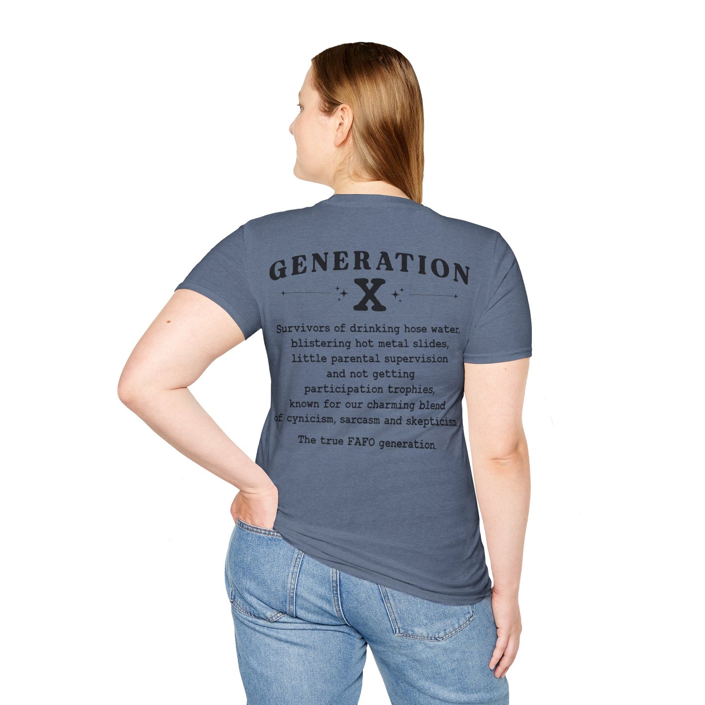 Generation X Softstyle T-Shirt Front and Back Print