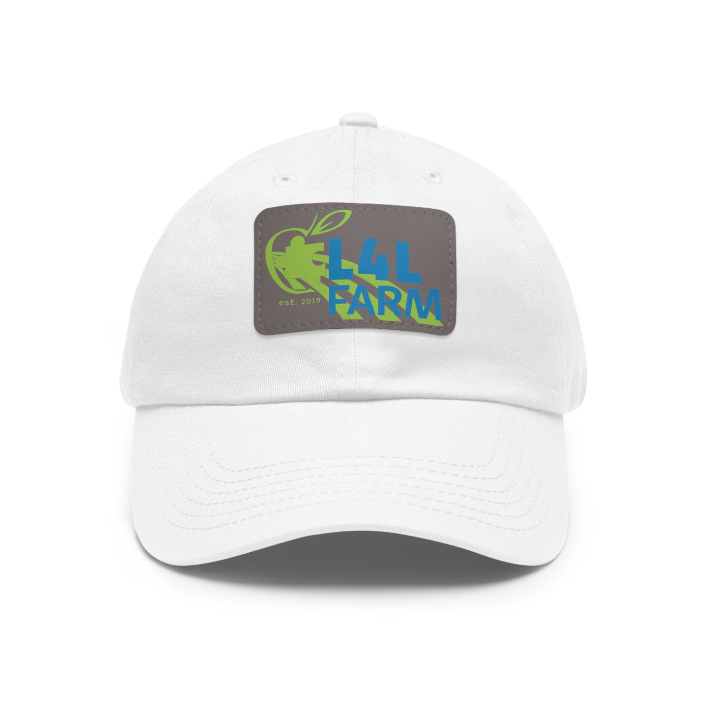 L4L Farm Dad Hat with Leather Patch (Rectangle)