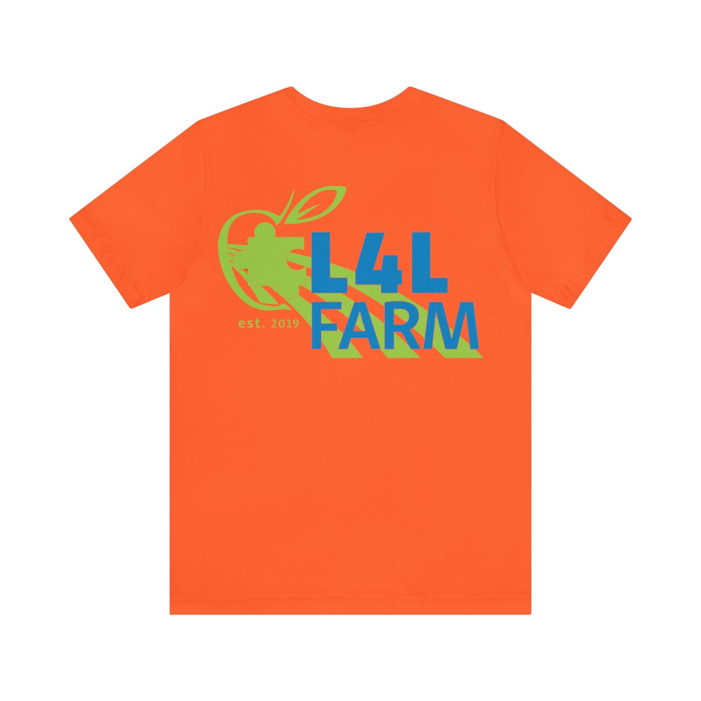L4L Farm Front and Back design Unisex Jersey Short Sleeve Tee