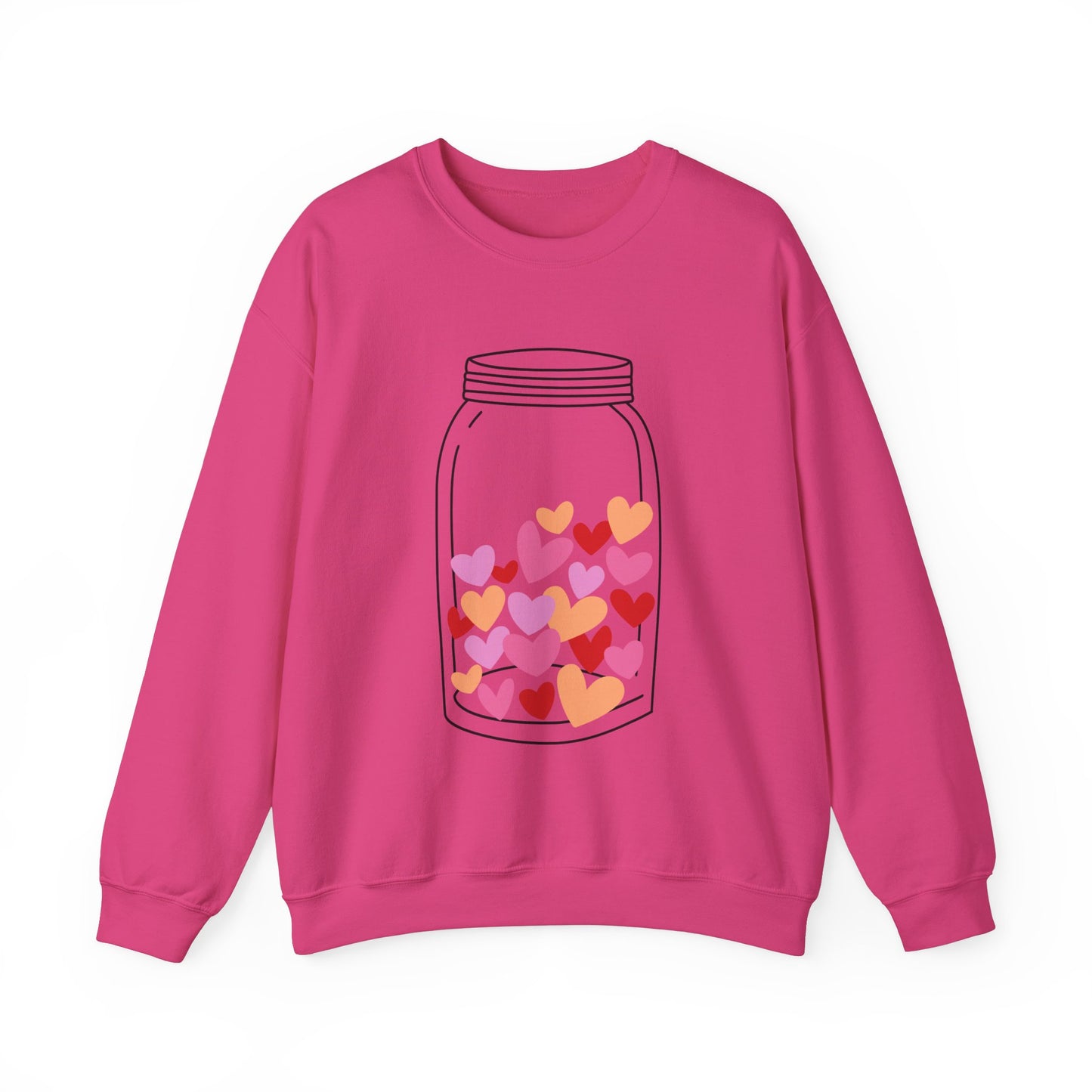Mason Jar Hearts Valentines Day Sweatshirt, Valentine Shirts for women and girls, Valentines Day Gifts for Mom