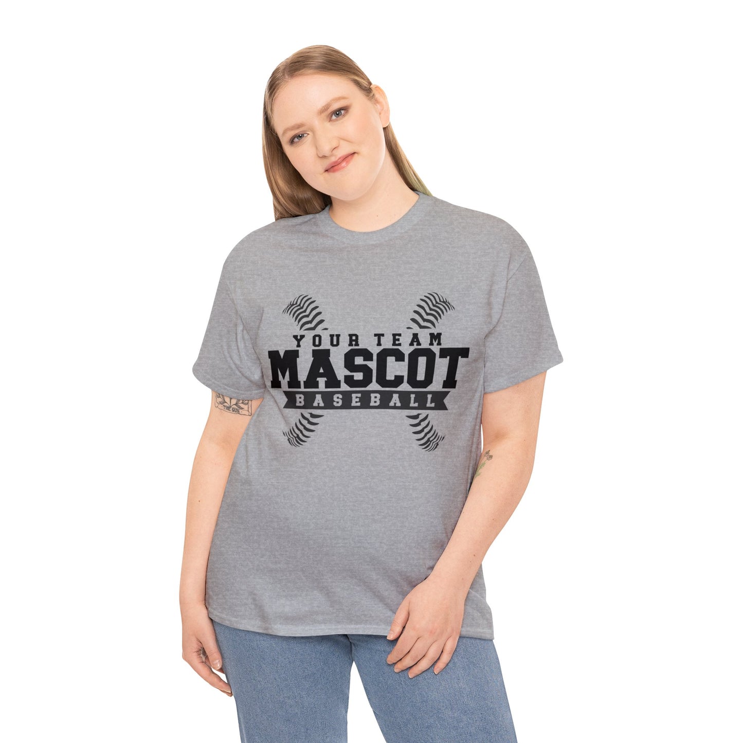 Custom School and Mascot BASEBALL T-Shirt