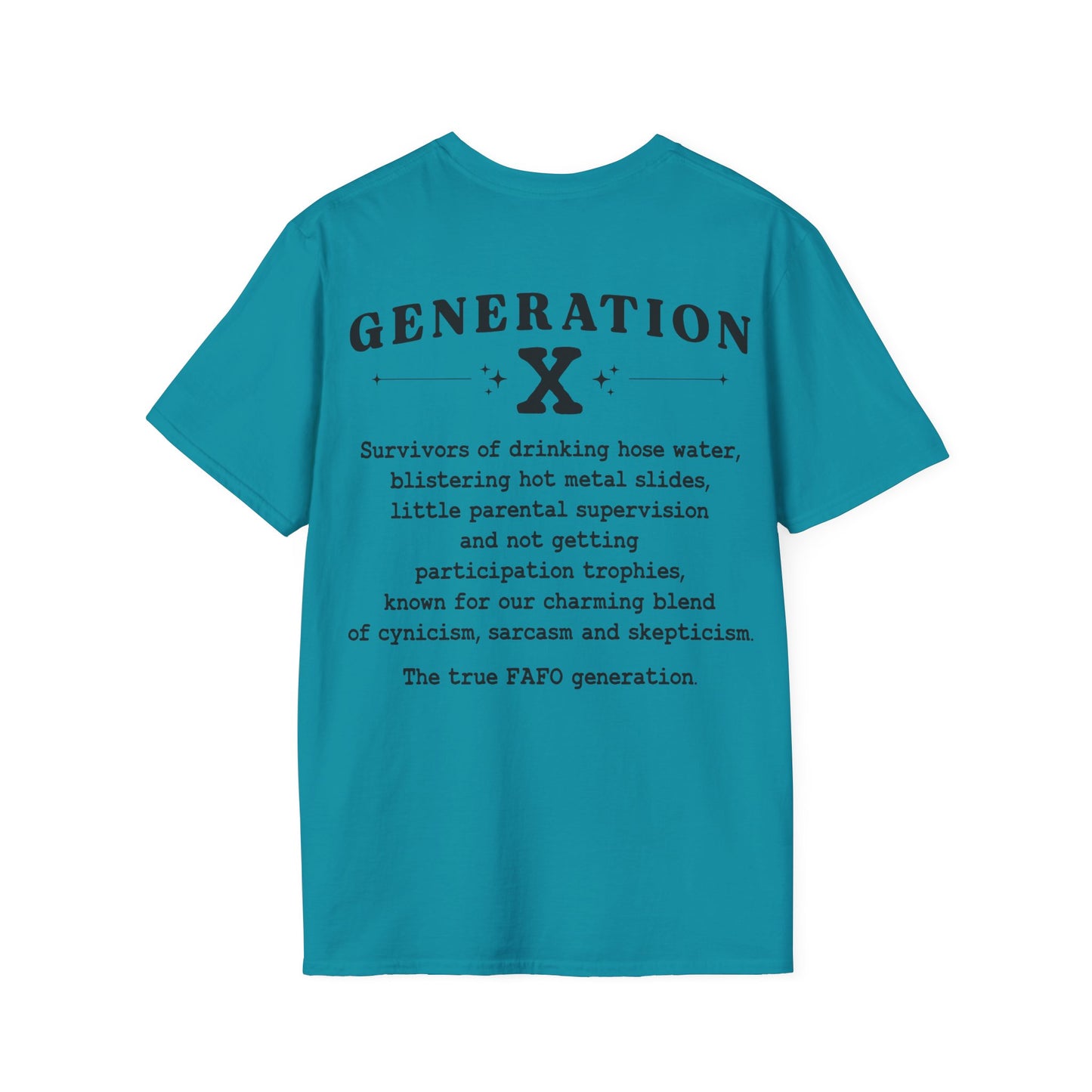 Generation X Softstyle T-Shirt Front and Back Print