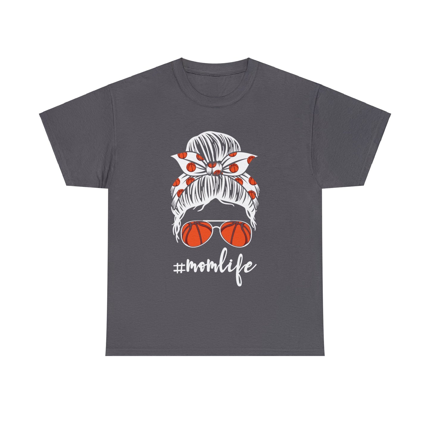 Mom Life Basketball Unisex Heavy Cotton Tee