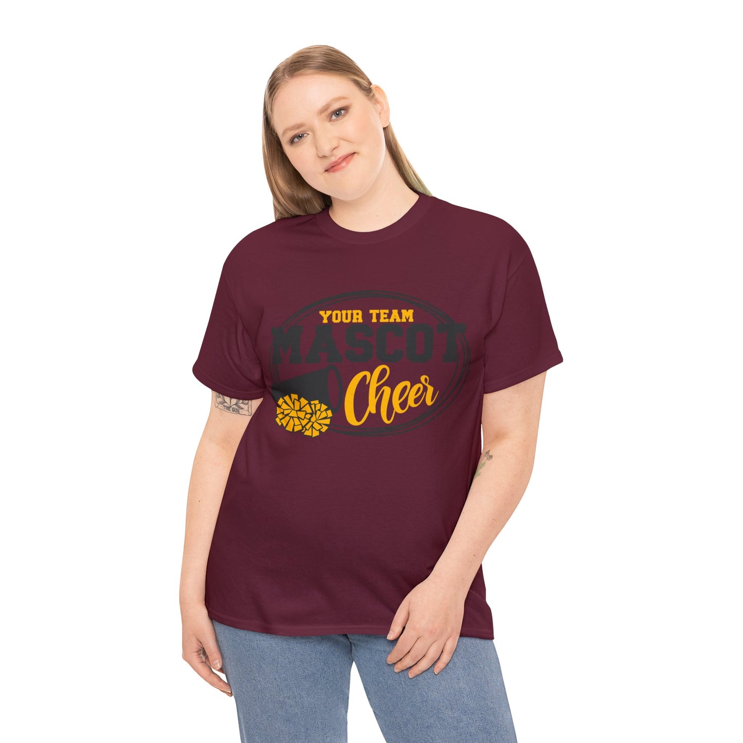 Custom School and Mascot CHEER T-Shirt
