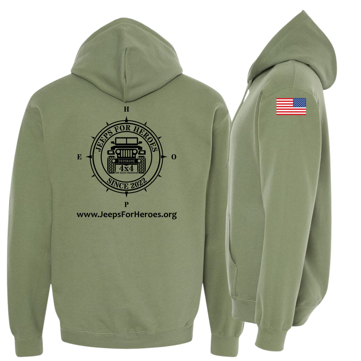 Jeeps For Heroes Softstyle Hoodie SF500