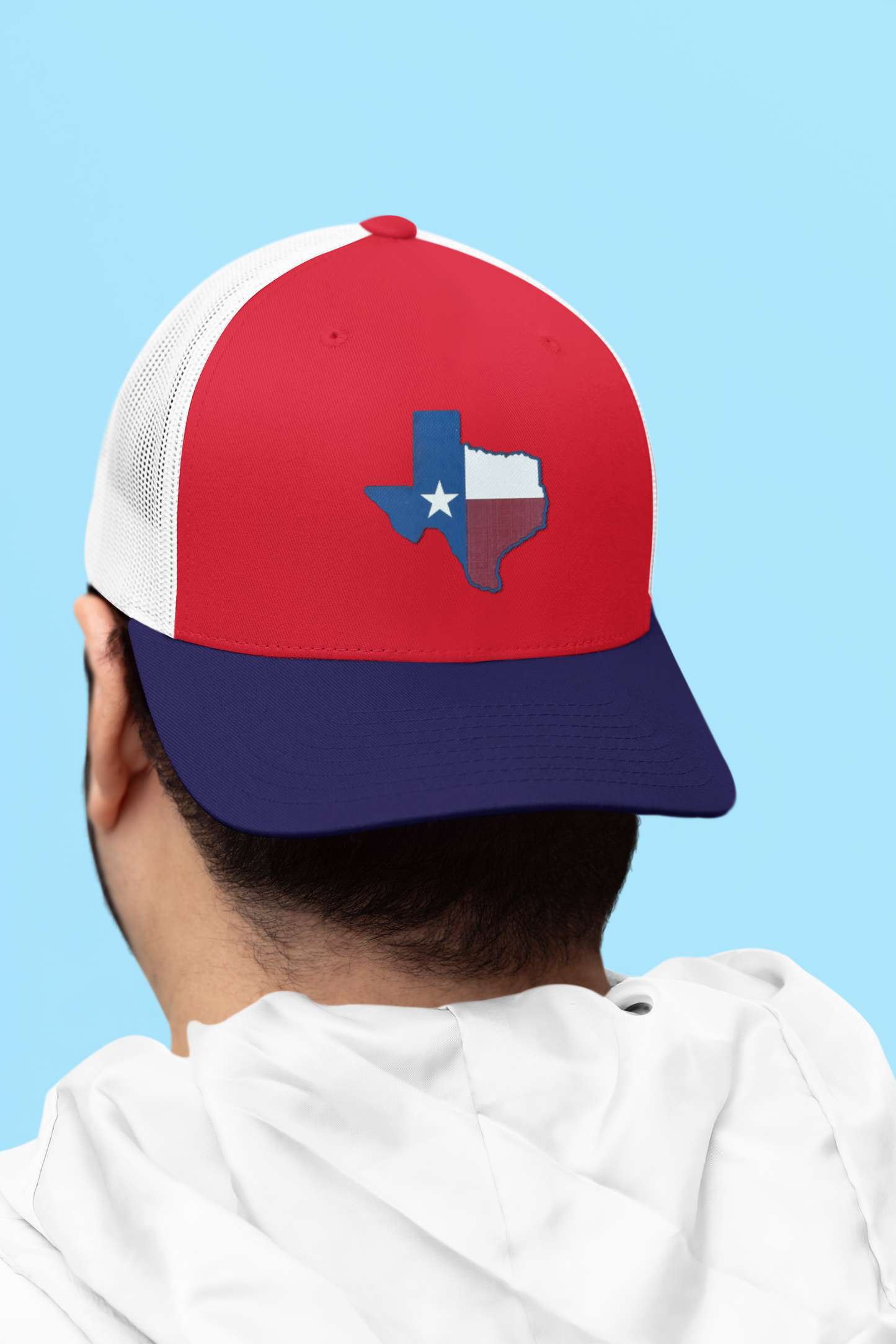 LoneStar State Texas Hat, Patriotic, Snapback, Richardson 112, Laser Engraved Acrylic (Red, White and Blue), Gift for him or her