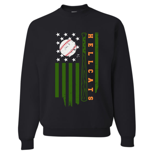 Millwood Hellcats Baseball Soft Style Crewneck ADULT