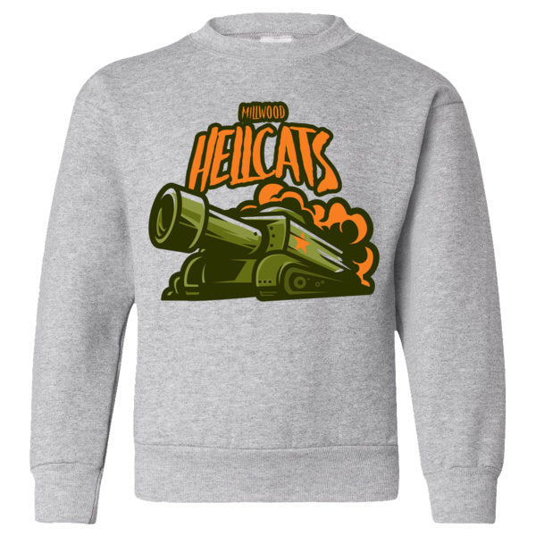 Millwood Hellcats Baseball Soft Style Crewneck YOUTH SIZES