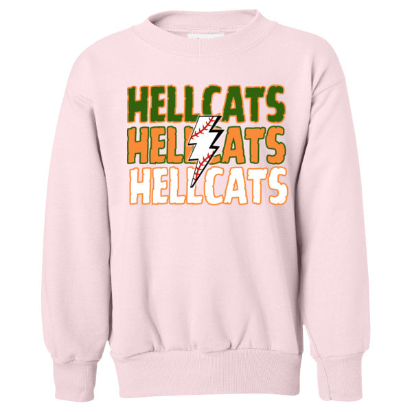 Millwood Hellcats Baseball Soft Style Crewneck YOUTH SIZES