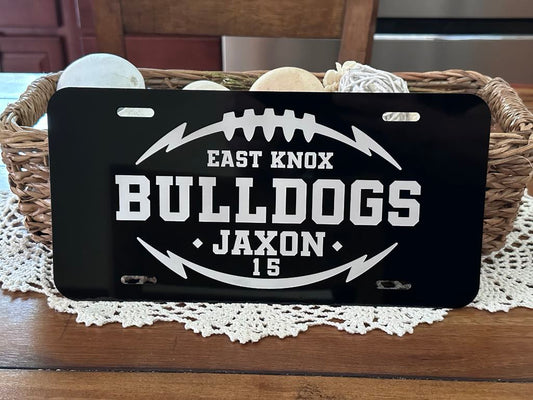 Custom Metal License Plate Laser Etched