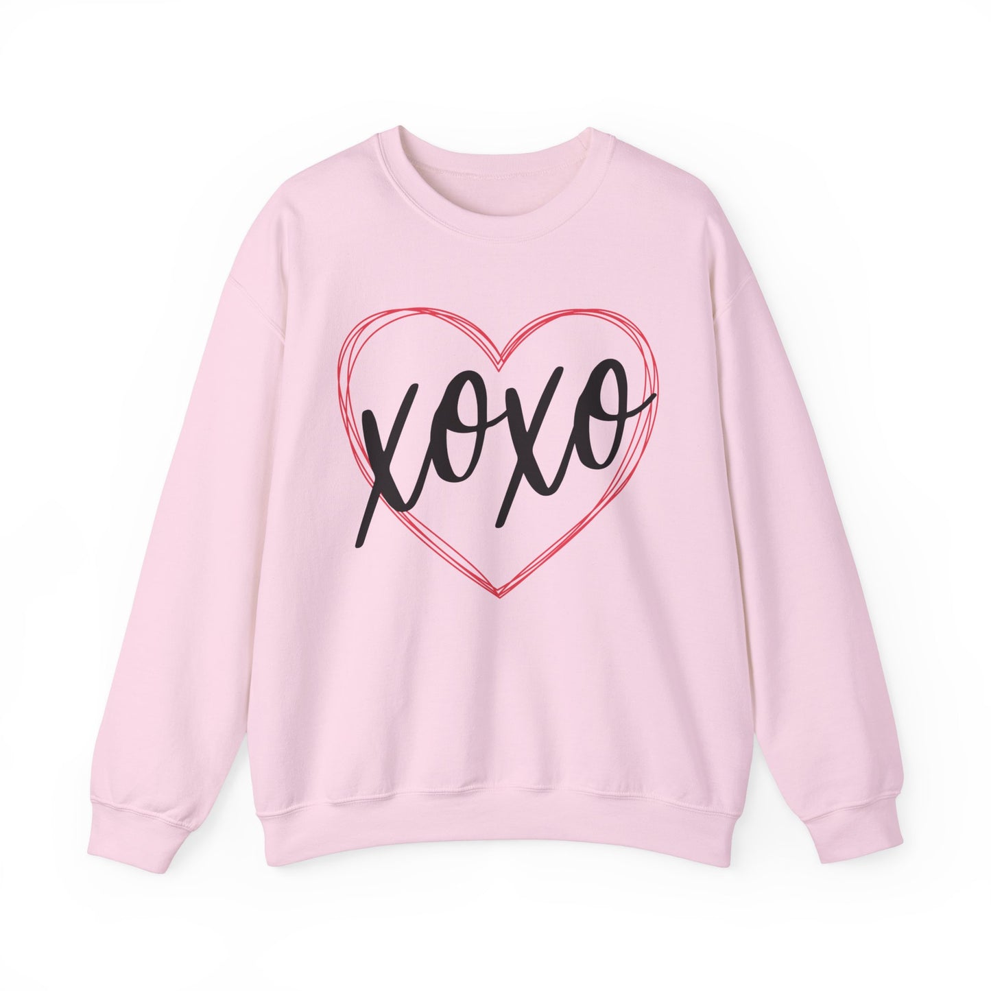 XOXO Heart Valentines Day Sweatshirt, Valentine Shirts for women and girls, Valentines Day Gifts for Mom