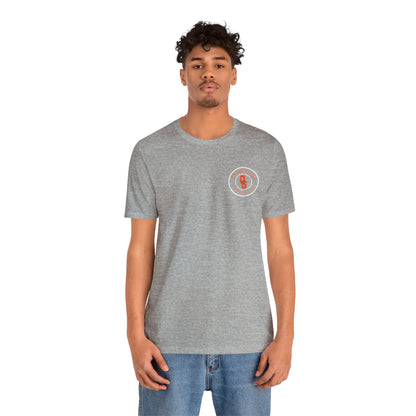 Orange Sox Pocket Design Unisex Jersey Short Sleeve Tee