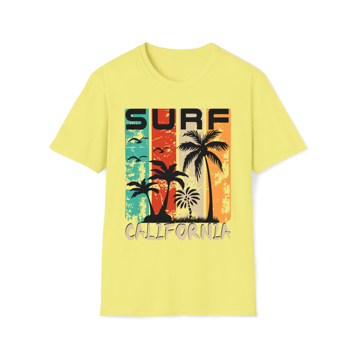 Surf California Graphic Tee Unisex Softstyle T-Shirt
