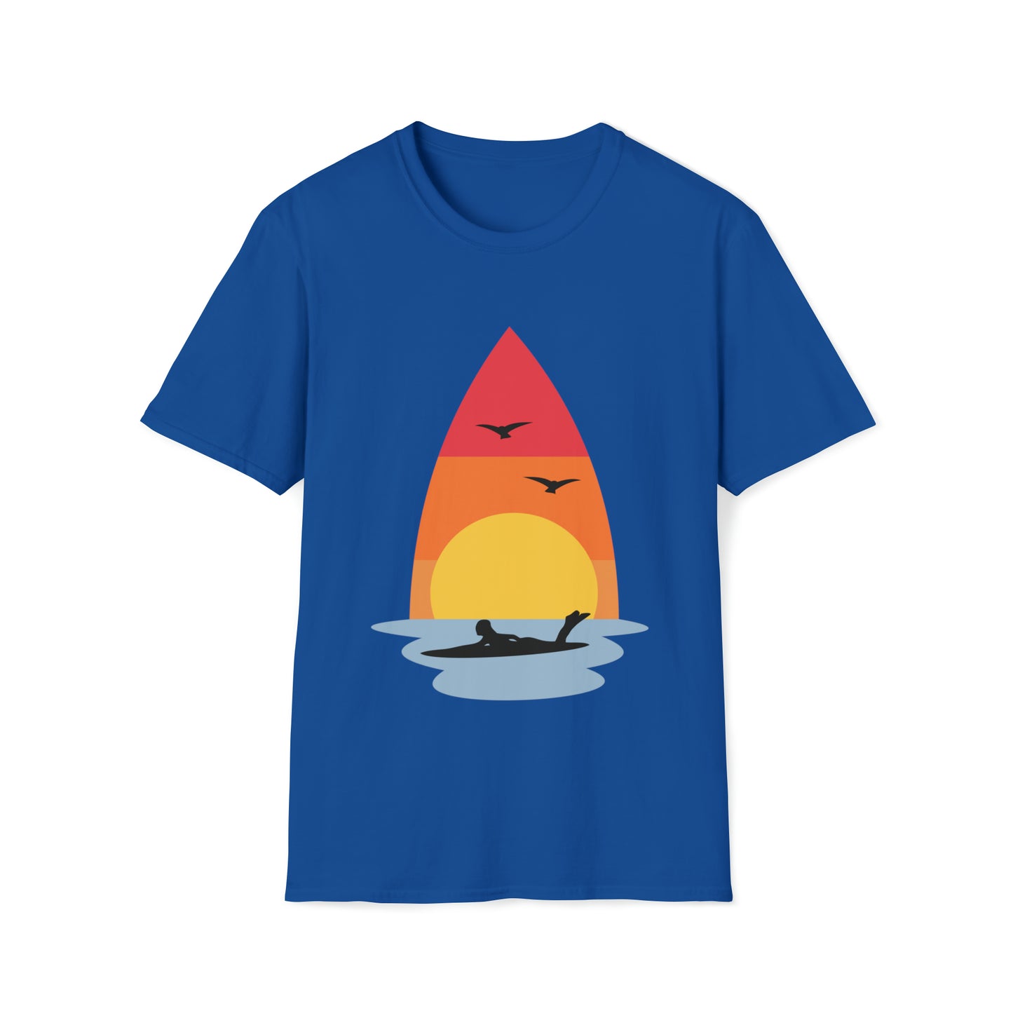 Surf sunset Graphic Tee Unisex Softstyle T-Shirt