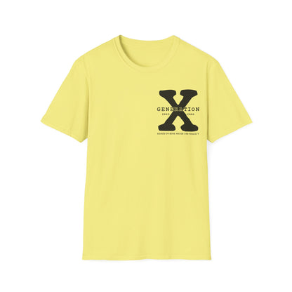 Generation X Softstyle T-Shirt Front and Back Print