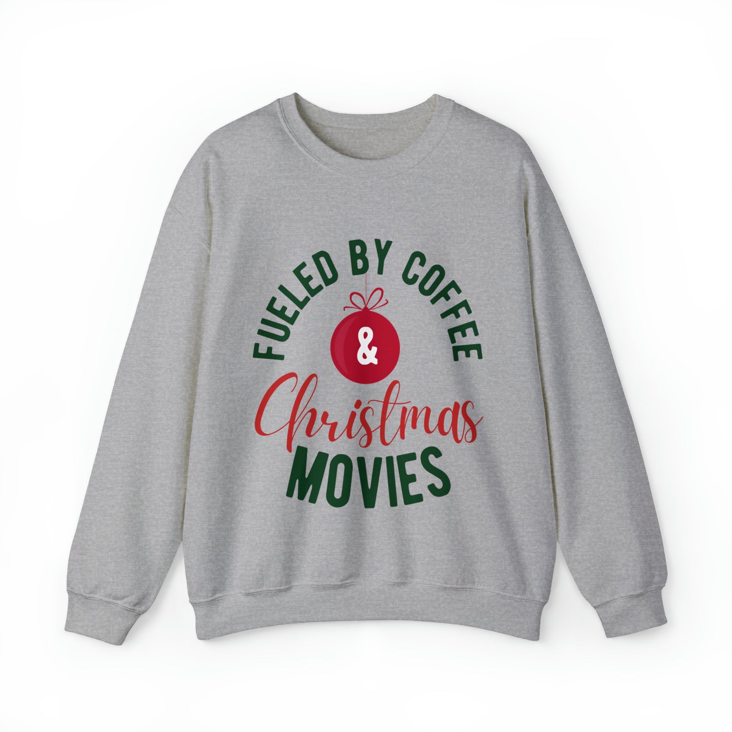 Fueled by Coffee Merry Christmas Crewneck Sweatshirt