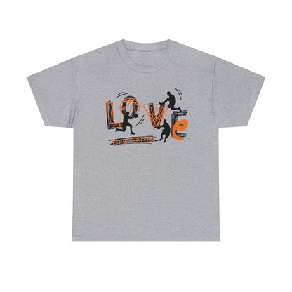 Love This Game Basketball Unisex Heavy Cotton Tee