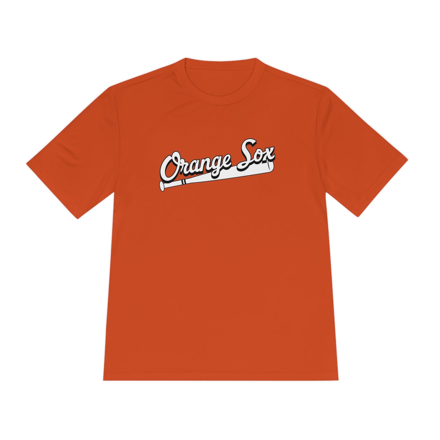 Orange Sox Baseball Unisex Moisture Wicking Tee