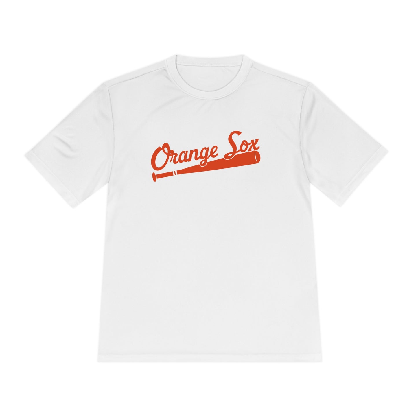 Orange Sox Baseball Unisex Moisture Wicking Tee