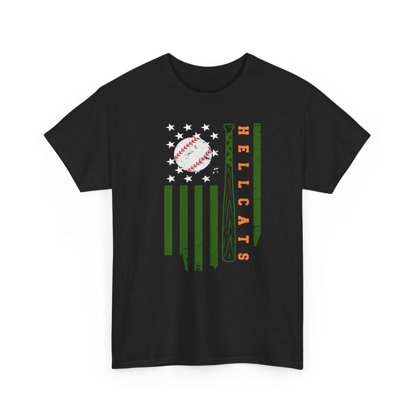 Hellcats Baseball Flag Unisex Heavy Cotton Tee