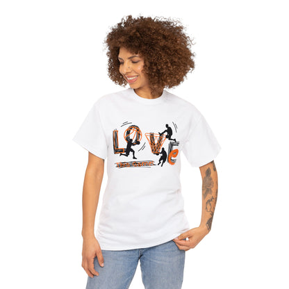 Love This Game Basketball Unisex Heavy Cotton Tee