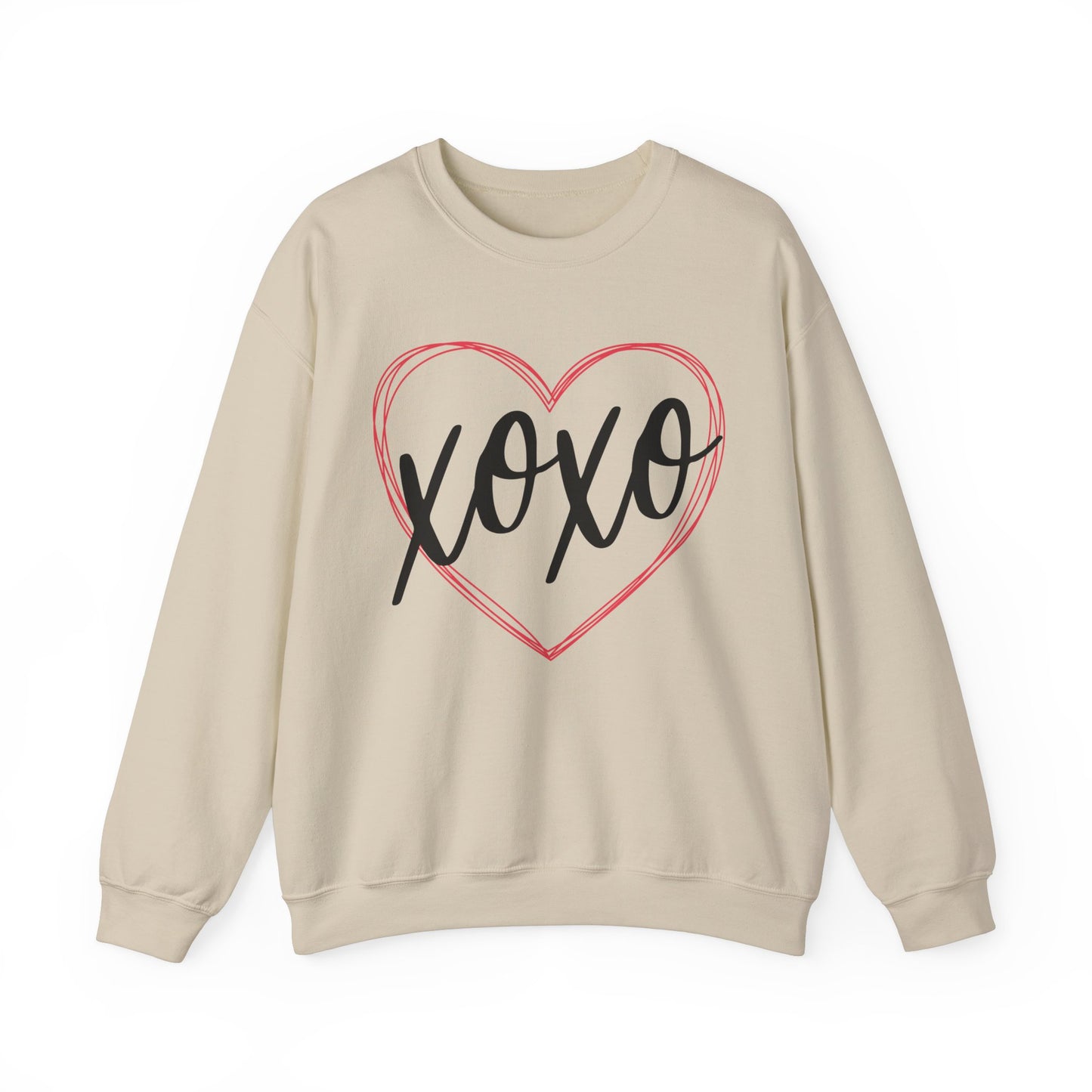 XOXO Heart Valentines Day Sweatshirt, Valentine Shirts for women and girls, Valentines Day Gifts for Mom