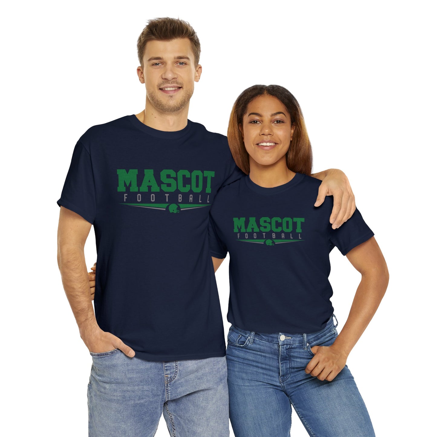 Custom School and Mascot FOOTBALL T-Shirt