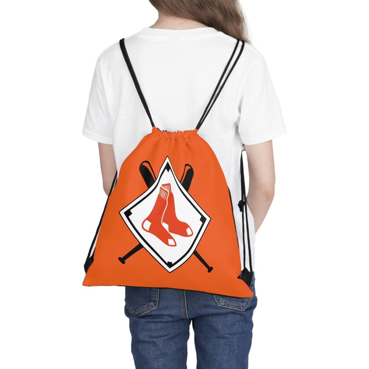 Orange Sox Outdoor Drawstring Bag