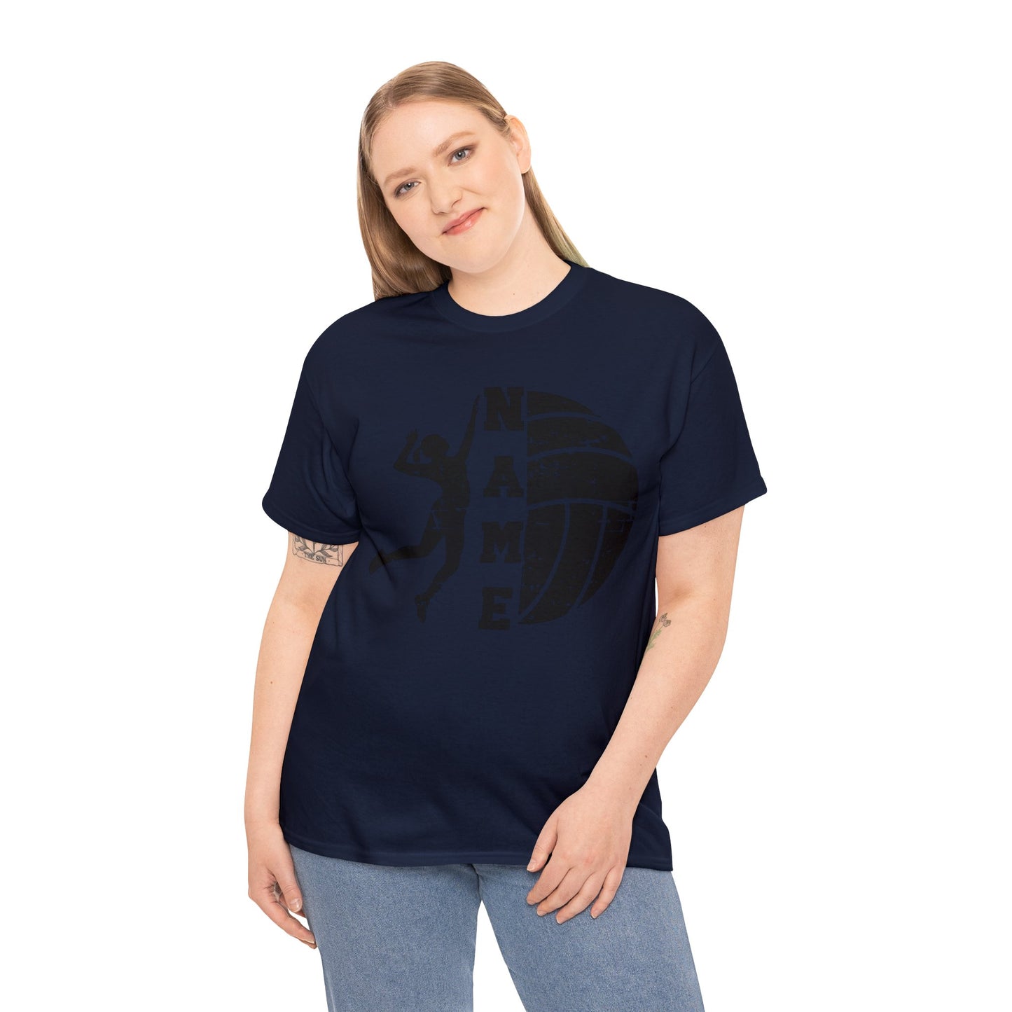 Custom School and Mascot VOLLEYBALL T-Shirt