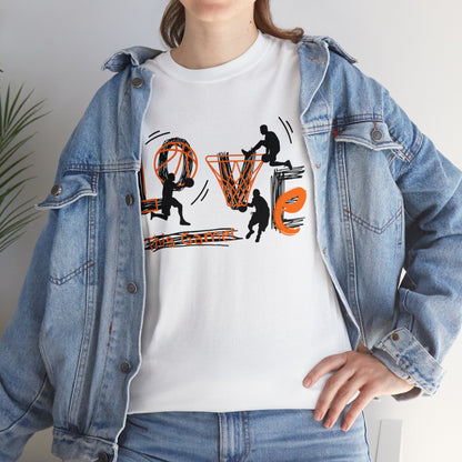 Love This Game Basketball Unisex Heavy Cotton Tee