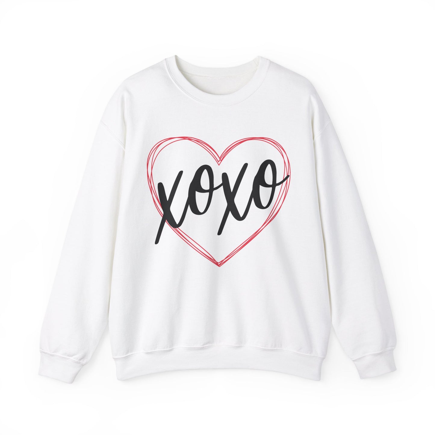 XOXO Heart Valentines Day Sweatshirt, Valentine Shirts for women and girls, Valentines Day Gifts for Mom