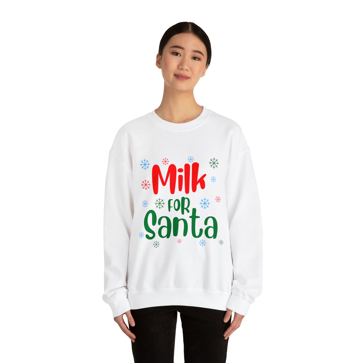 Milk for Santa Christmas Crewneck Sweatshirt