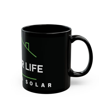 A Better Life Roofing & Solar Eco-Friendly Black Mug for Rooftop Lovers