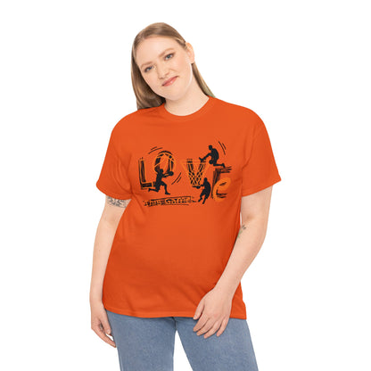 Love This Game Basketball Unisex Heavy Cotton Tee