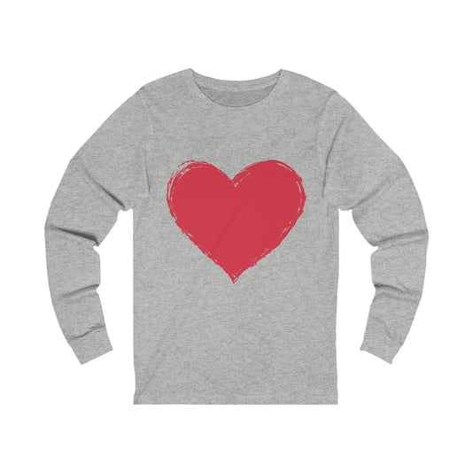 Heart Unisex Jersey Long Sleeve Tee