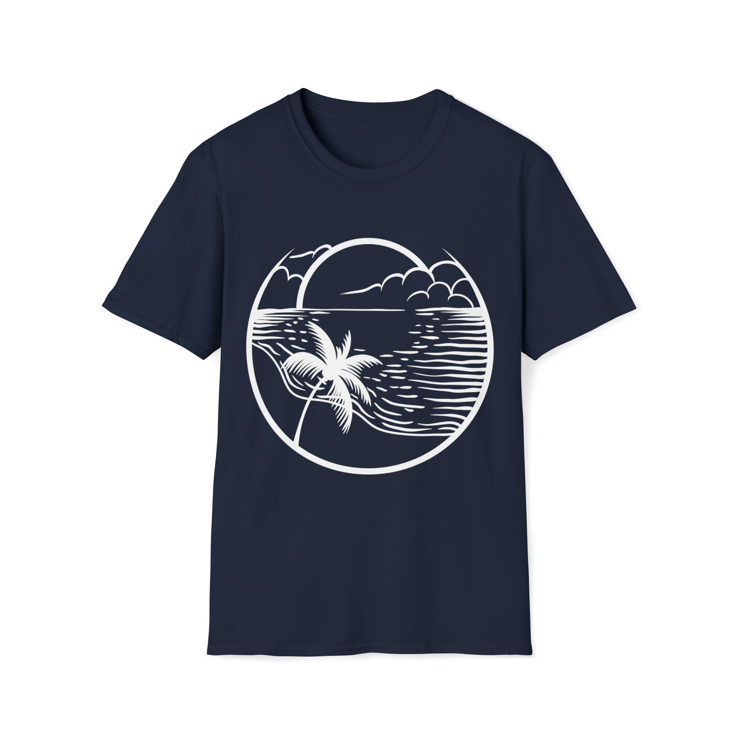 Sunset Beach Graphic Tee Unisex Softstyle T-Shirt