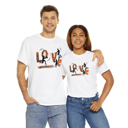 Love This Game Basketball Unisex Heavy Cotton Tee