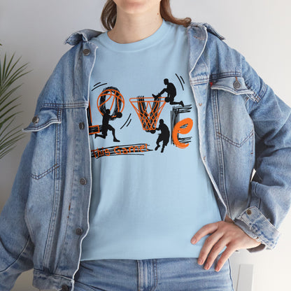 Love This Game Basketball Unisex Heavy Cotton Tee