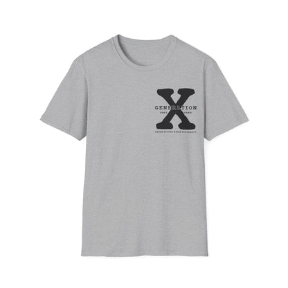 Generation X Softstyle T-Shirt Front and Back Print