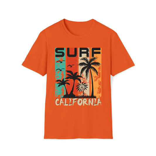 Surf California Graphic Tee Unisex Softstyle T-Shirt