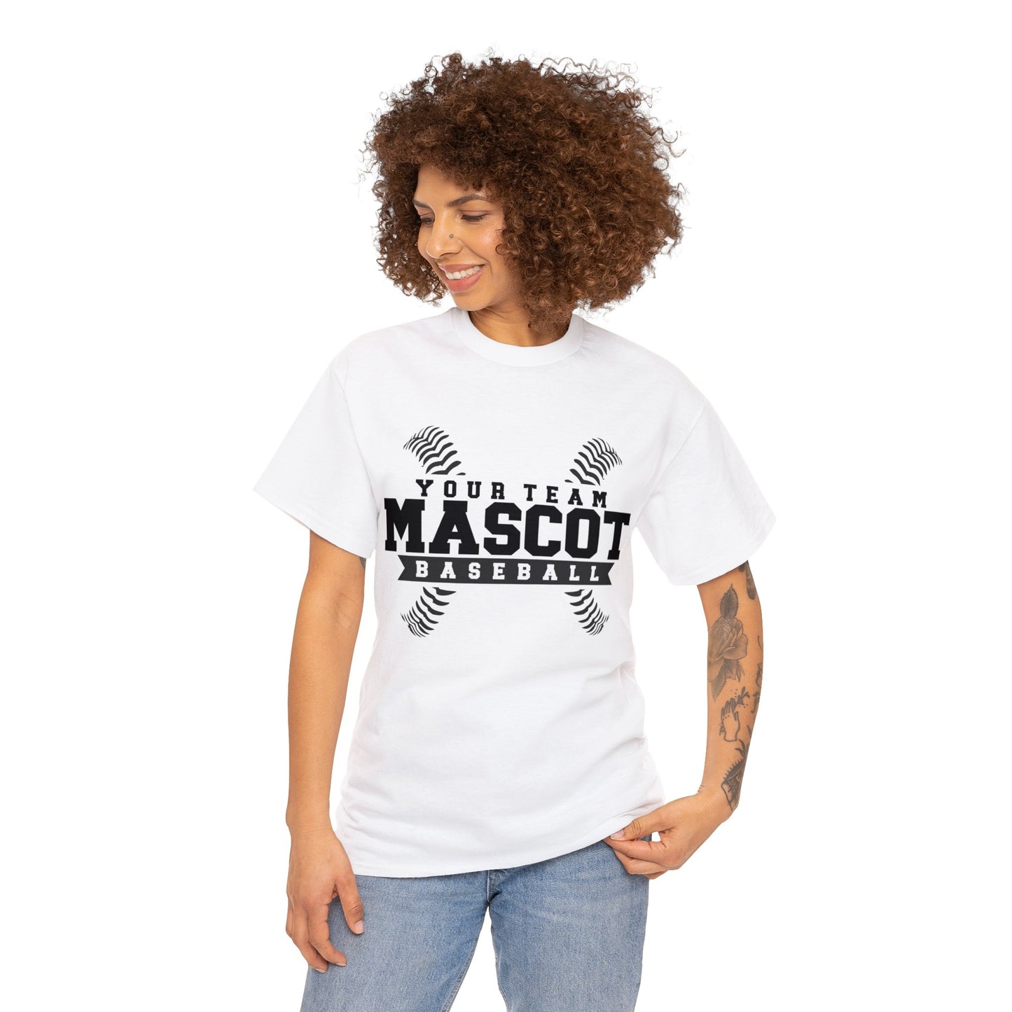 Custom School and Mascot BASEBALL T-Shirt