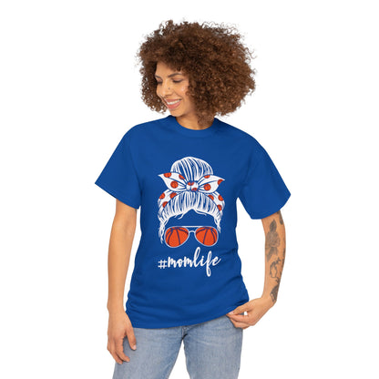 Mom Life Basketball Unisex Heavy Cotton Tee