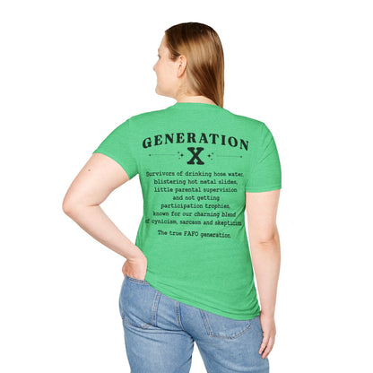 Generation X Softstyle T-Shirt Front and Back Print