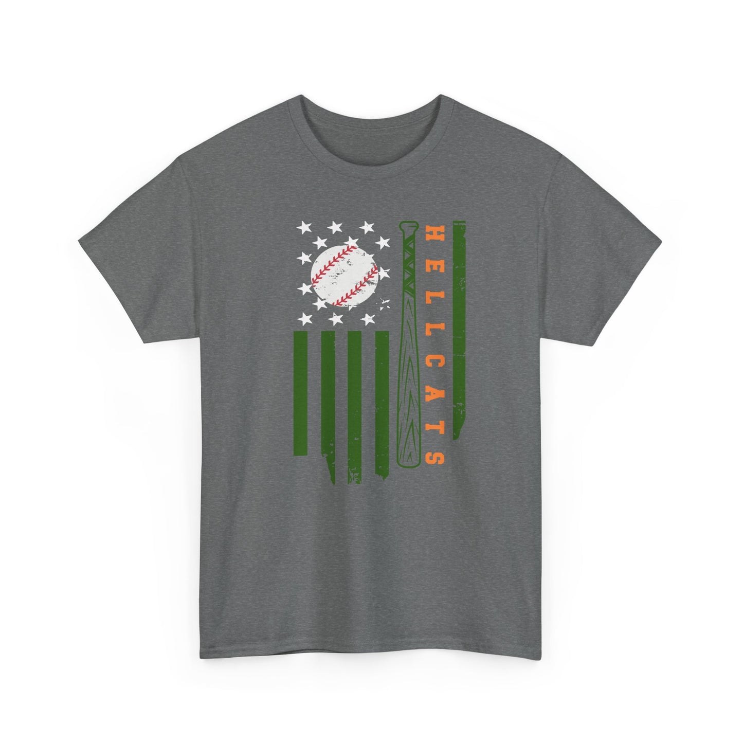 Hellcats Baseball Flag Unisex Heavy Cotton Tee