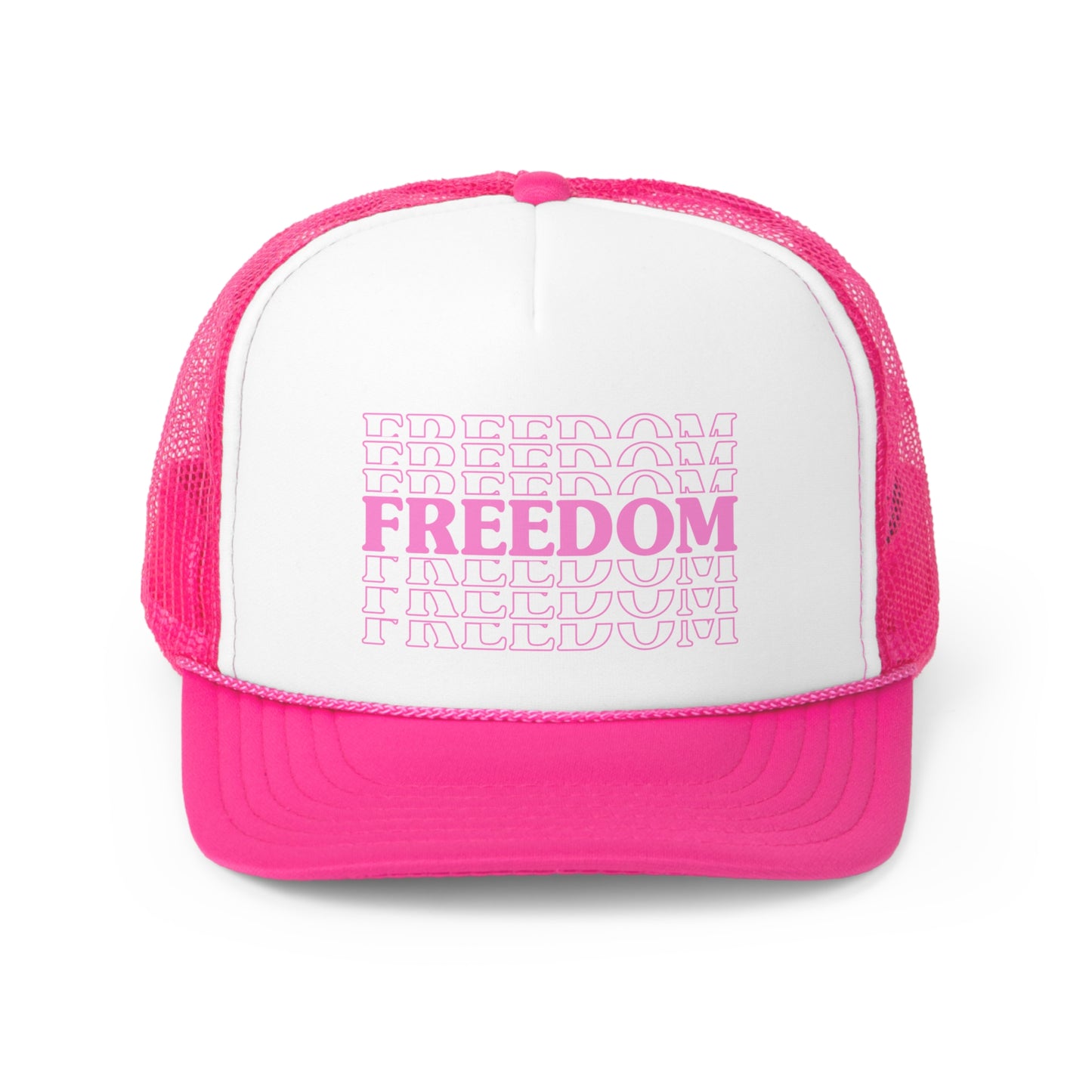 USA FREEDOM Pink Trucker Caps