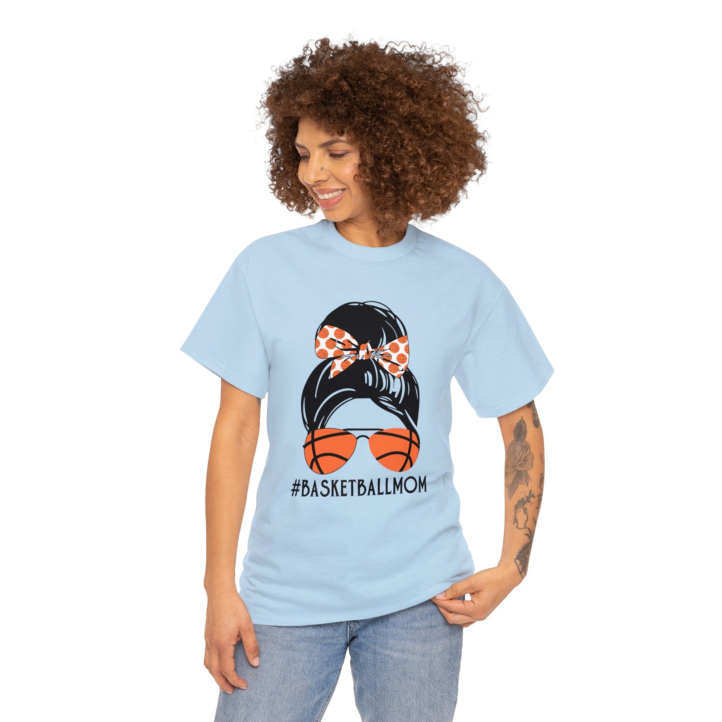 Basketball MOM Unisex Heavy Cotton Tee