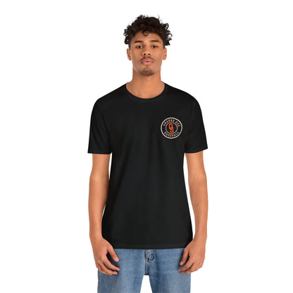 Orange Sox Pocket Design Unisex Jersey Short Sleeve Tee