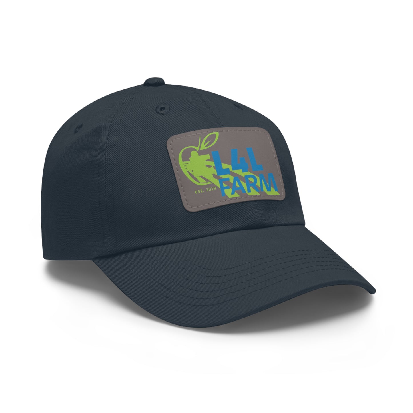 L4L Farm Dad Hat with Leather Patch (Rectangle)