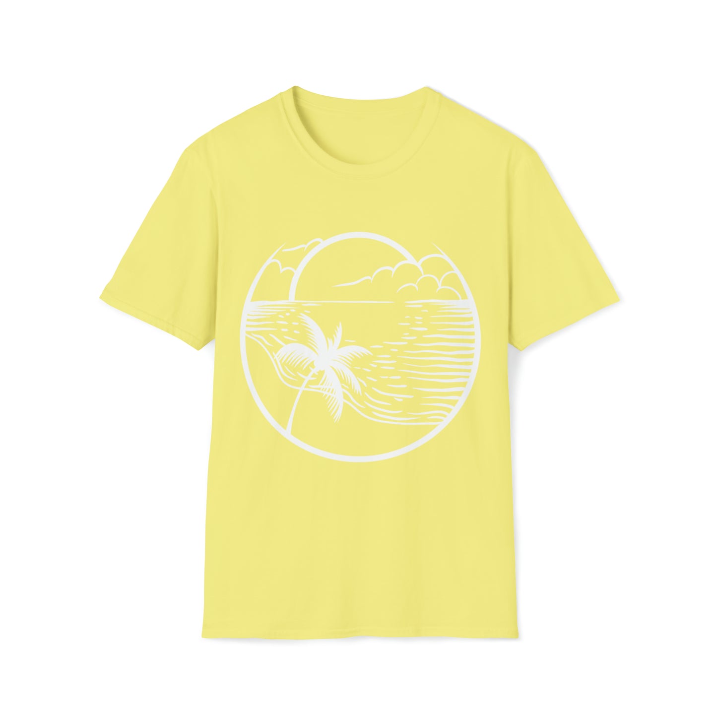 Sunset Beach Graphic Tee Unisex Softstyle T-Shirt