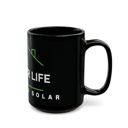 A Better Life Roofing & Solar Eco-Friendly Black Mug for Rooftop Lovers